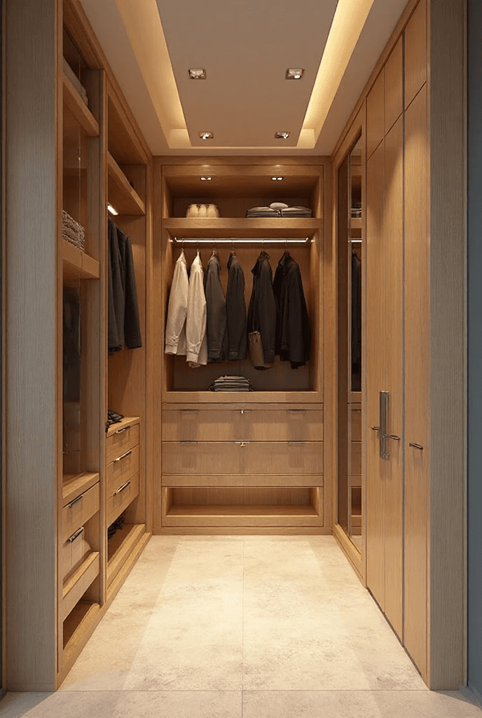 Гардеробная в частном доме